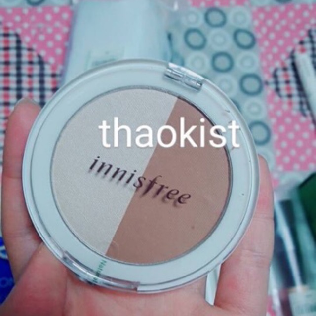 Phấn Tạo Khối, Bắt Sáng Khuôn Mặt – Innisfree Face Designing Duo xuất xứ: Hàn