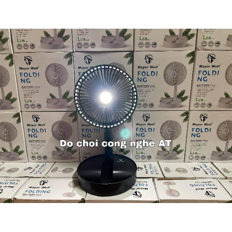 QUẠT SẠC TÍCH ĐIỆN ĐỂ BÀN MINI CẦM TAY NHỎ GỌN MAYOR WOLF | BigBuy360 - bigbuy360.vn