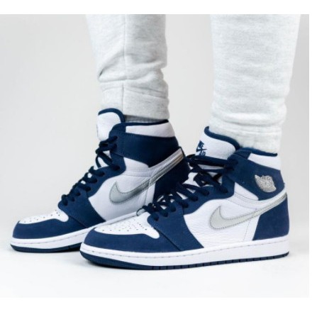 Giày JORDAN Xanh Than Cao Cổ Nam Nữ Bản Đẹp Chuẩn Đế Tàu Full Size