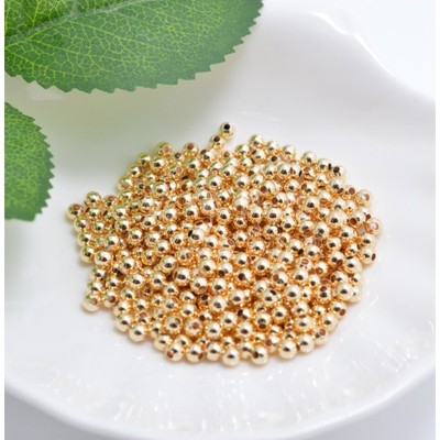 15 Bi Hợp Kim 3mm Mạ Vàng 18 K Mix Vòng Hoặc Chuỗi Trang Sức - Ngọc Trai Trường Thịnh