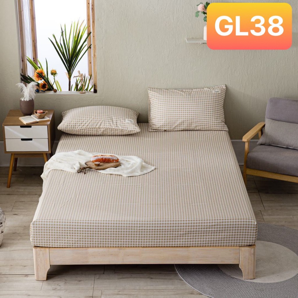Ga giường Cotton TC ❤️FREESHIP ❤️(màu 30-39)ga gối cotton Tici đủ kích thước 1m4 1m6 1m8 2m | BigBuy360 - bigbuy360.vn