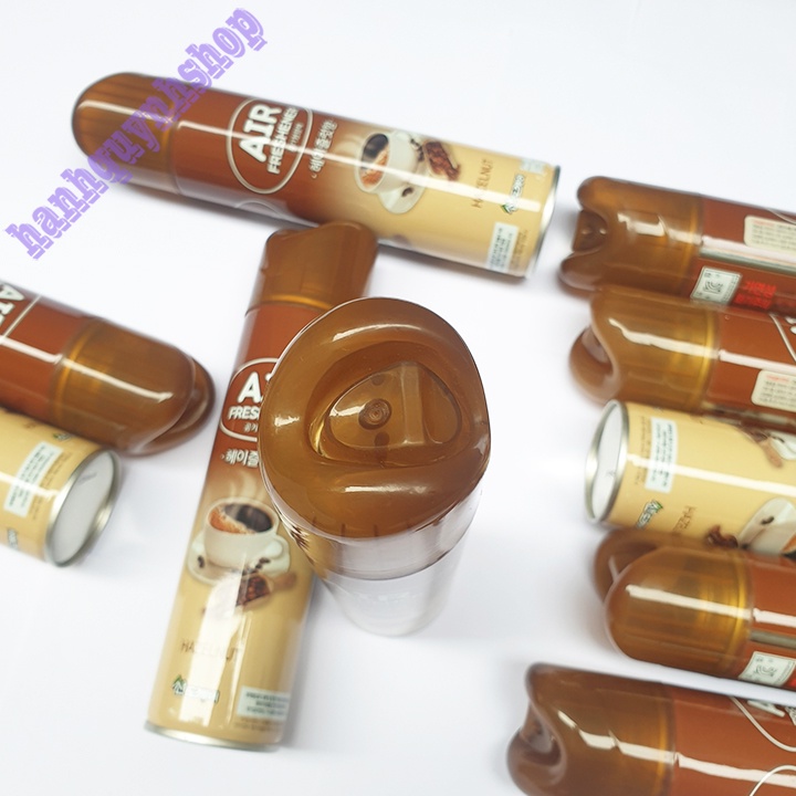 Chai Xịt Thơm Khử Mùi Ô Tô Hương Cafe Hàn Quốc Màu Nâu 370ml