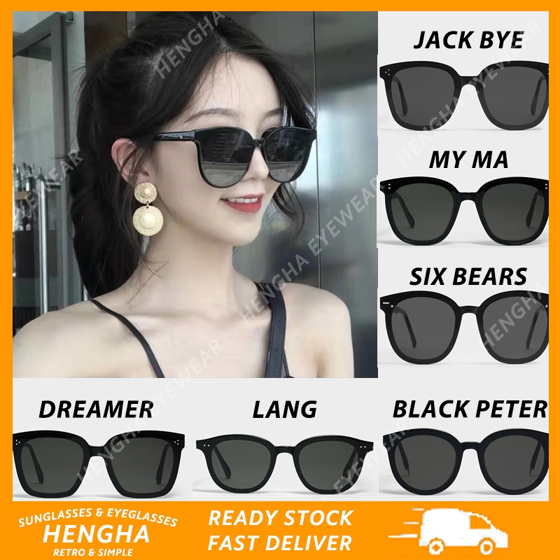 Kính mát gọng tròn thiết kế thời trang phong cách retro Hàn Quốc