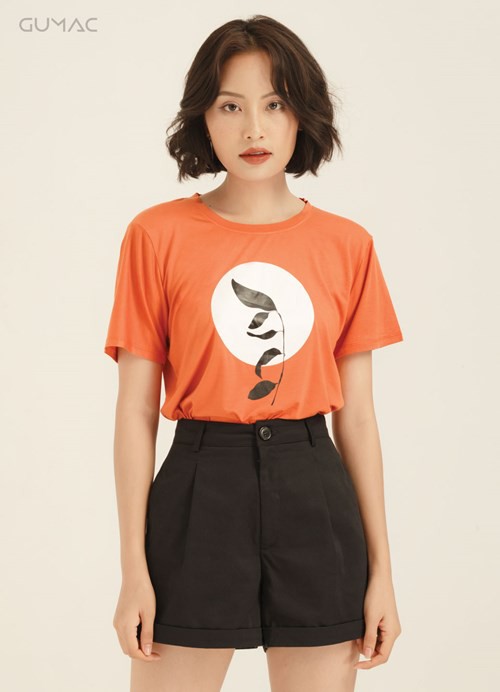 Áo thun concept cành lá ATA839 GUMAC | BigBuy360 - bigbuy360.vn