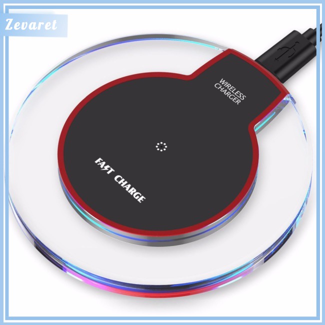 Đế Sạc Nhanh Không Dây QI Thiết Kế Pha Lê Thời Trang Cho Apple Android HTC