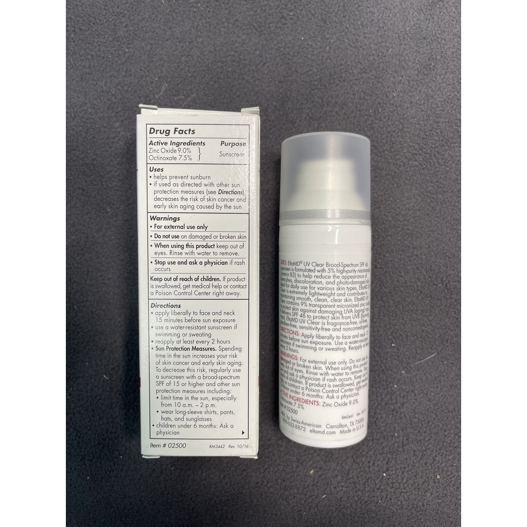 Kem chống nắng không màu sáng đều sắc da Elta MD UV Clear Broad - Spectrum SPF 46 48g