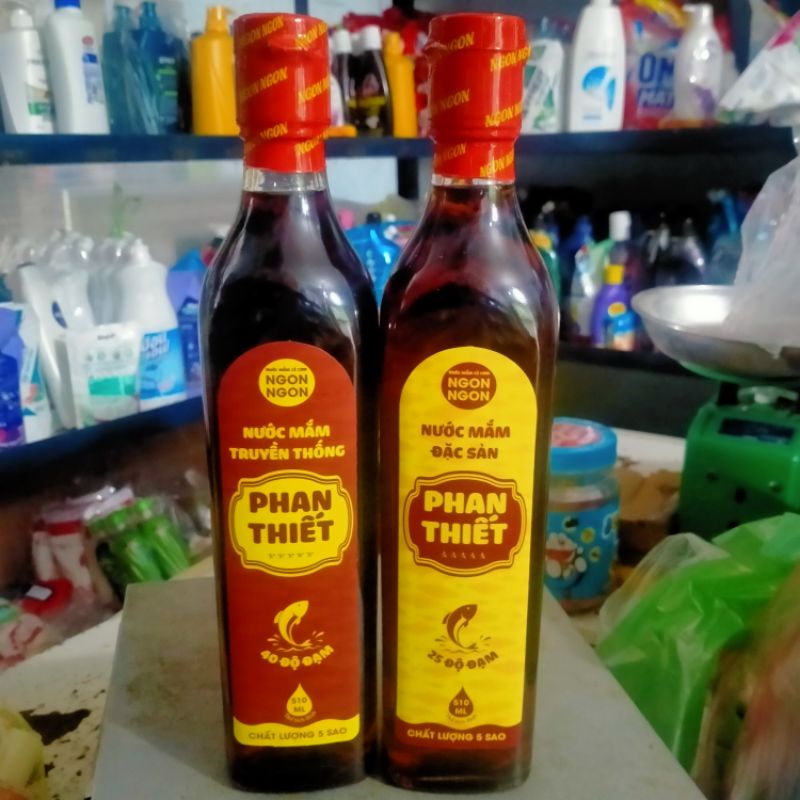 nước mắm cá cơm ngon ngon đặc sản Phan Thiết chai 510ml