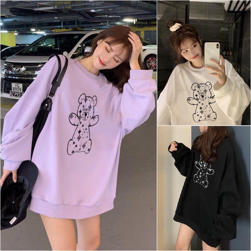 Áo Sweater Noel Form Rộng Tay Bồng, Áo Nỉ Unisex