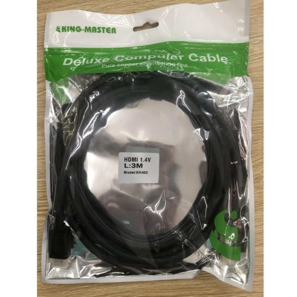 Cáp màn hình máy tính tivi HDMI 1.4 V Kingmaster 3m KH402