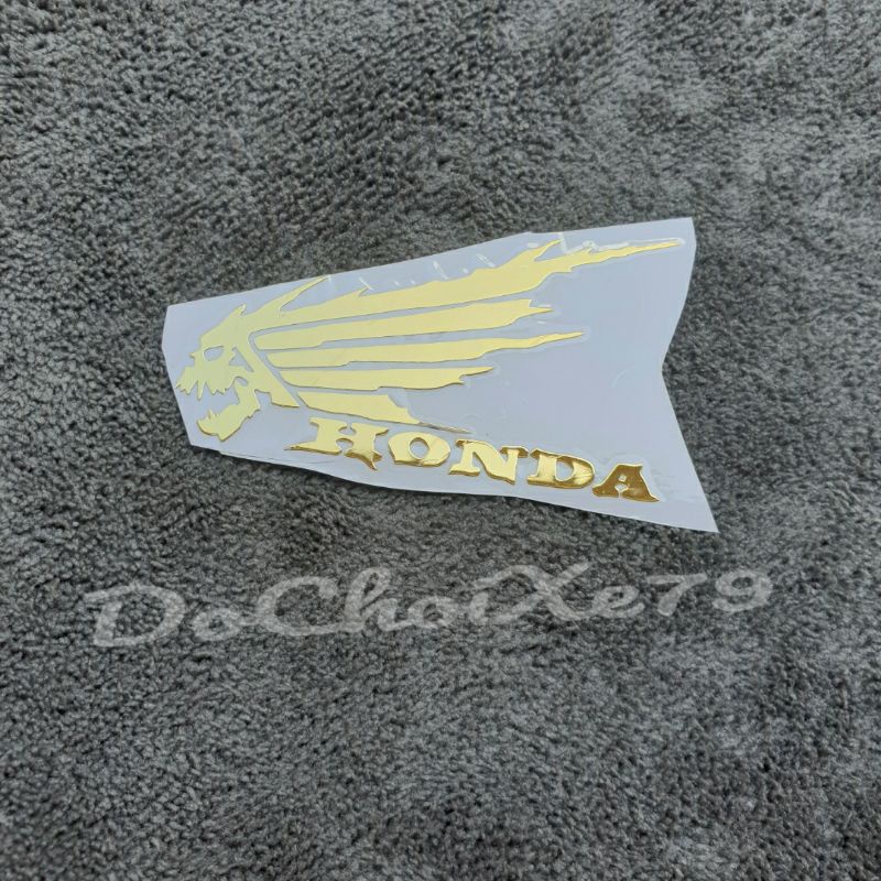 Logo trang trí ô tô, xe máy hình bông lúa Honda Yamaha