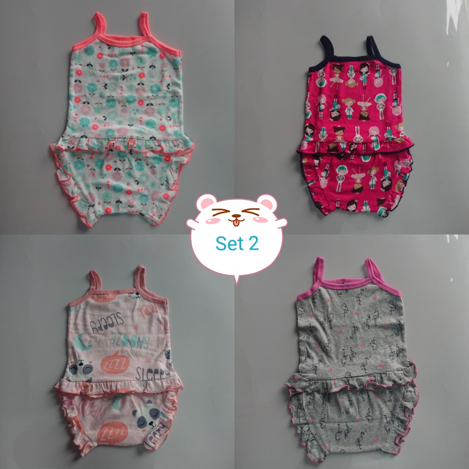 Set 4 bộ 2 dây cho bé gái