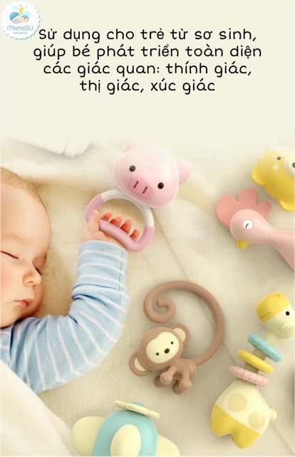 Bộ xúc xắc Goryeo Baby Hàn Quốc cho bé mẫu mới Hộp Gấu