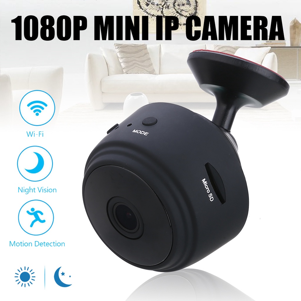 Camera giám sát Mini không dây 1080P HD có chế độ nhìn ban đêm ☆Whywellvip