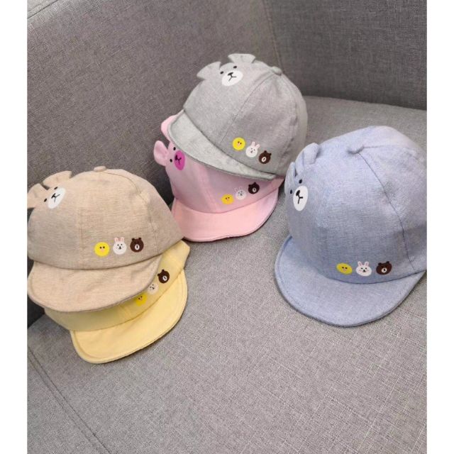 Mũ vải hình thỏ cony và gấu Brown lưỡitrai