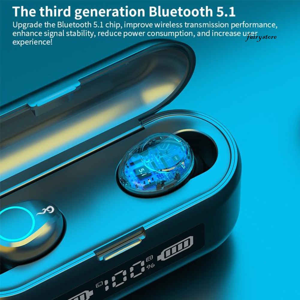 Tai Nghe Không Dây Kết Nối Bluetooth 5.1 Có Màn Hình Lcd Và Phụ Kiện