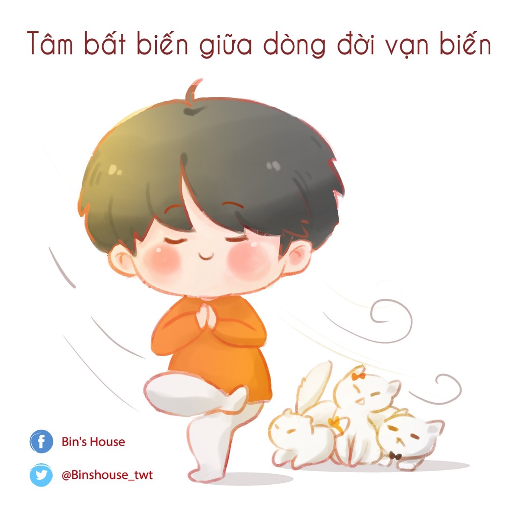 BIN'S HOUSE | Sticker Bin nhỏ - Nhãn dán trang trí dễ thương