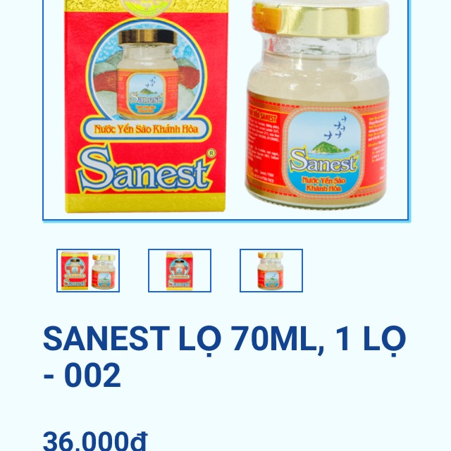 [FREESHIP 99K TOÀN QUỐC Yến sào lọ Sanest Khánh Hoà date T12/2020