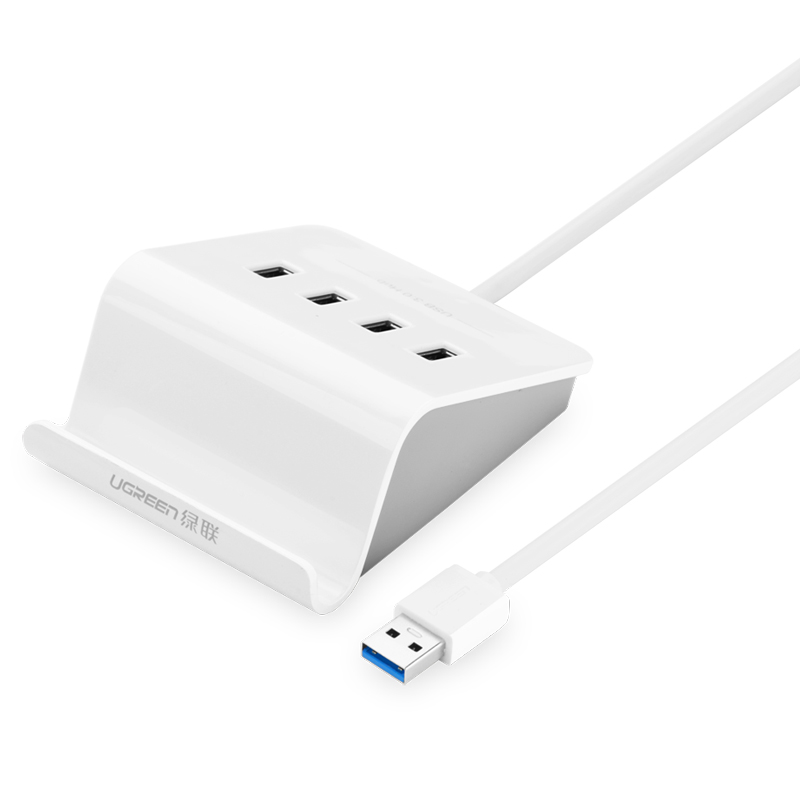 Đầu nối usb Dây màu xanh lá cây một kéo bốn ổ cắm máy tính 2.0/3.0 đa giao diện hub với đầu nối mở rộng nguồn cung cấp đ