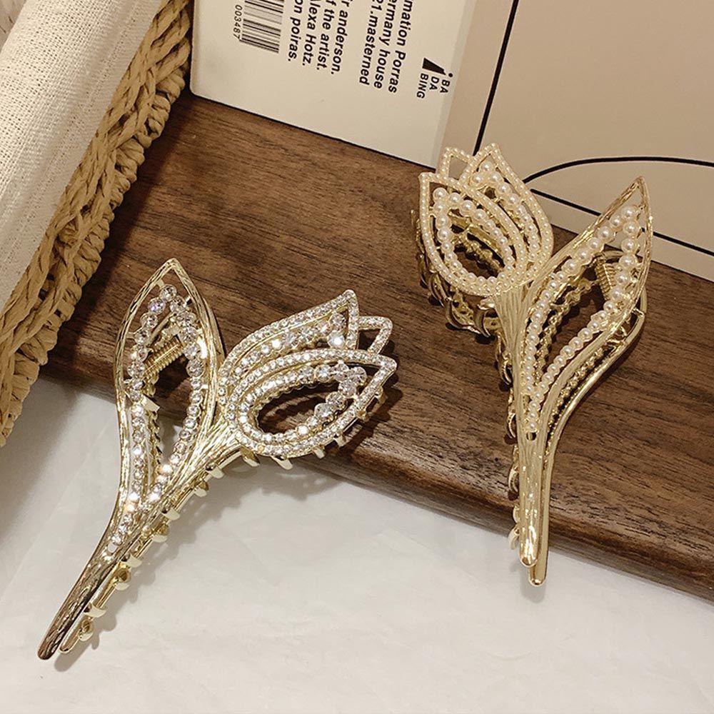 Kẹp Tóc Càng Cua / Cá Mập / Hoa Tulip Kiểu Vintage Thanh Lịch Cho Nữ