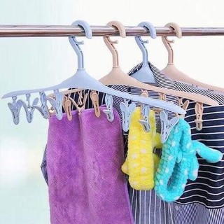 (GIÁ SỈ )  Móc phơi đồ thông minh có kẹp . [Có Sỉ]