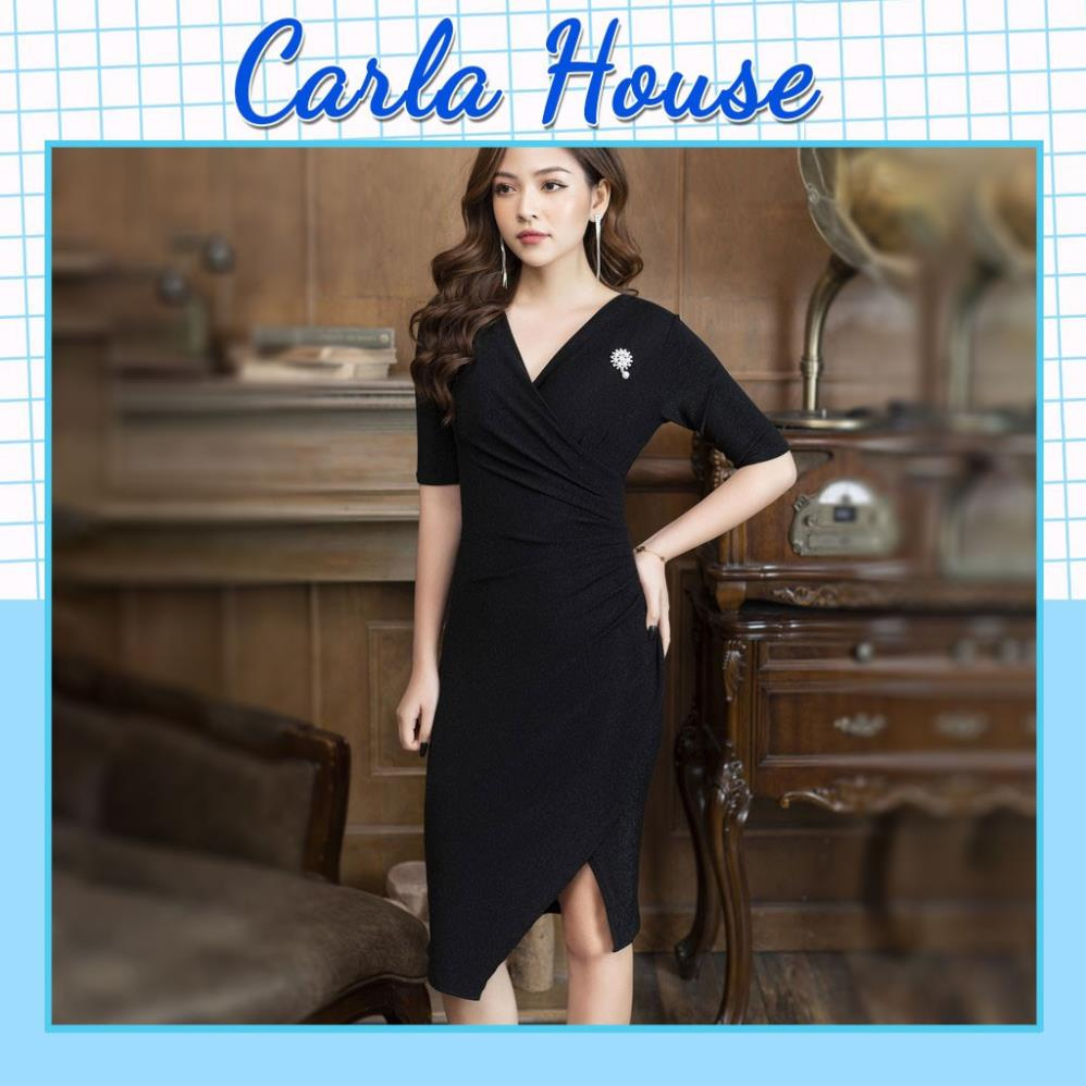Váy nhũ kim sa ôm body xếp ly eo nhiều màu sang chảnh CARLA