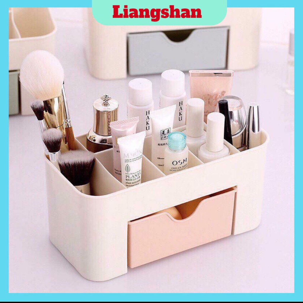 Kệ mỹ phẩm🍁FREESHIP🍁Hộp mỹ phẩm nhựa mini 1 tầng- Kệ mỹ phẩm nhựa đa năng