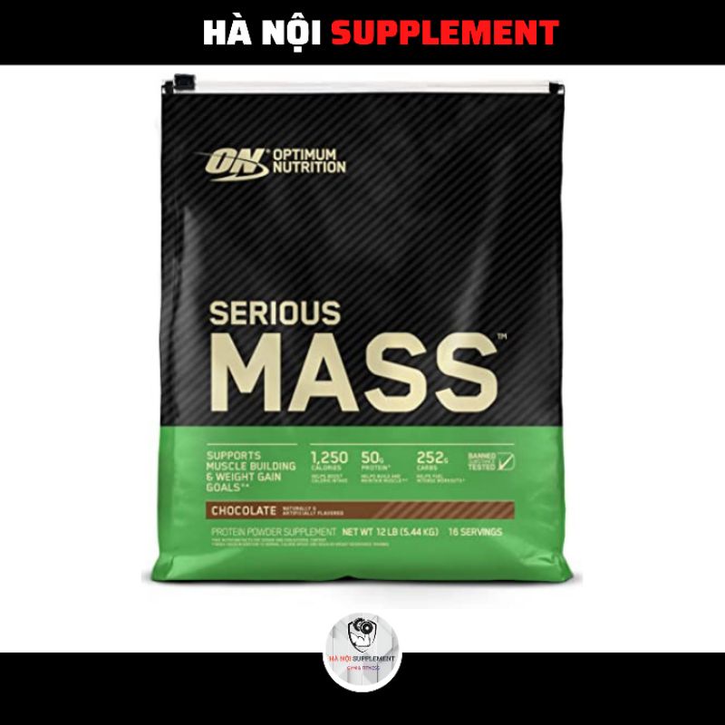 Sữa ON Serious Mass 12lbs (5,4kg) Tăng Cân Nhanh - Hà Nội Supplement