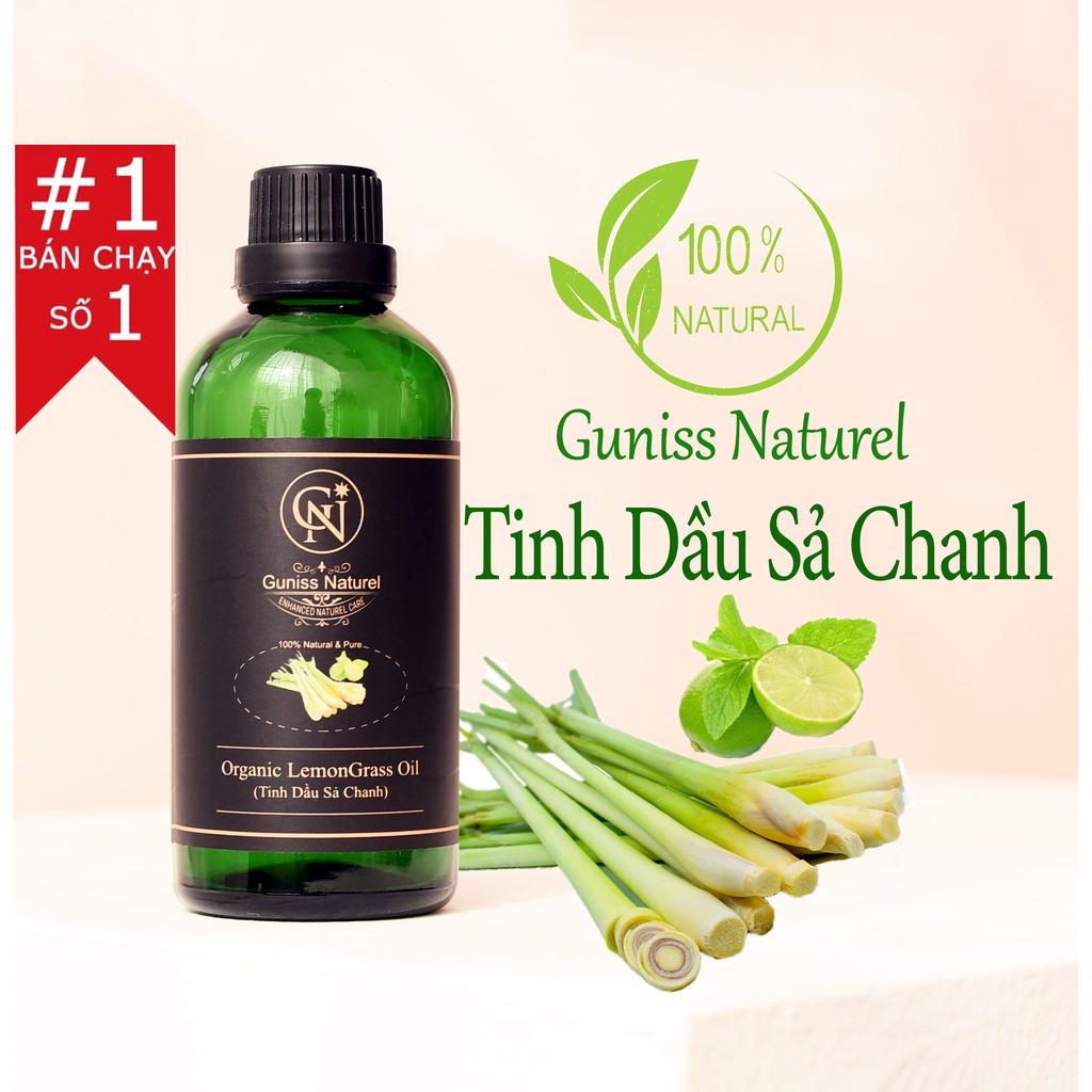 Tinh Dầu Sả Chanh ( Lemongrass Oil) |  Guniss VNXK Có Kiểm Định | 100% Natural.