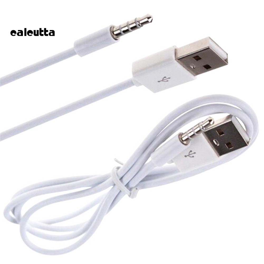 Cáp sạc chuyển đổi âm thanh từ giắc cắm phụ 3.5mm sang giắc cắm USB 2.0 kết nối MP4 trên ô tô