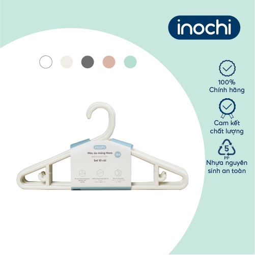 Móc áo mỏng Inochi - Hara 184 màu Trắng/Xanh/Ghi/Hồng