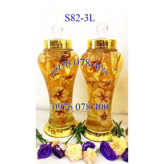 [ CHÍNH HÃNG ] Bình Ngâm Rượu Hàn Quốc 3 Lít , Bình Thuỷ Tinh Yongcheon, BHQ-S82