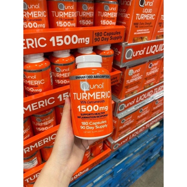 Viên nghệ TUMERIC CURCUMIN QUNOL 1500mg của Mỹ