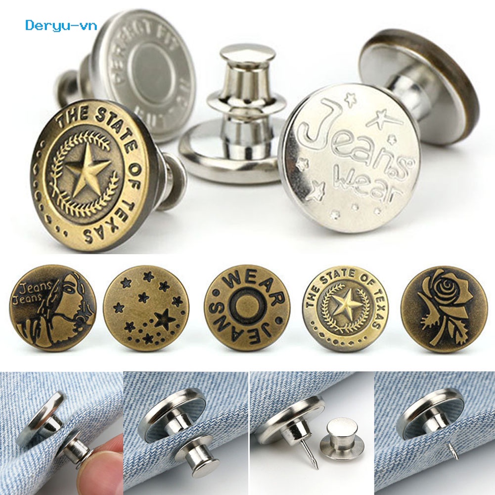 Cá Tuyết| Set 2 Quần Đinh Tán Điều Chỉnh Thắt Lưng Cho Nữ