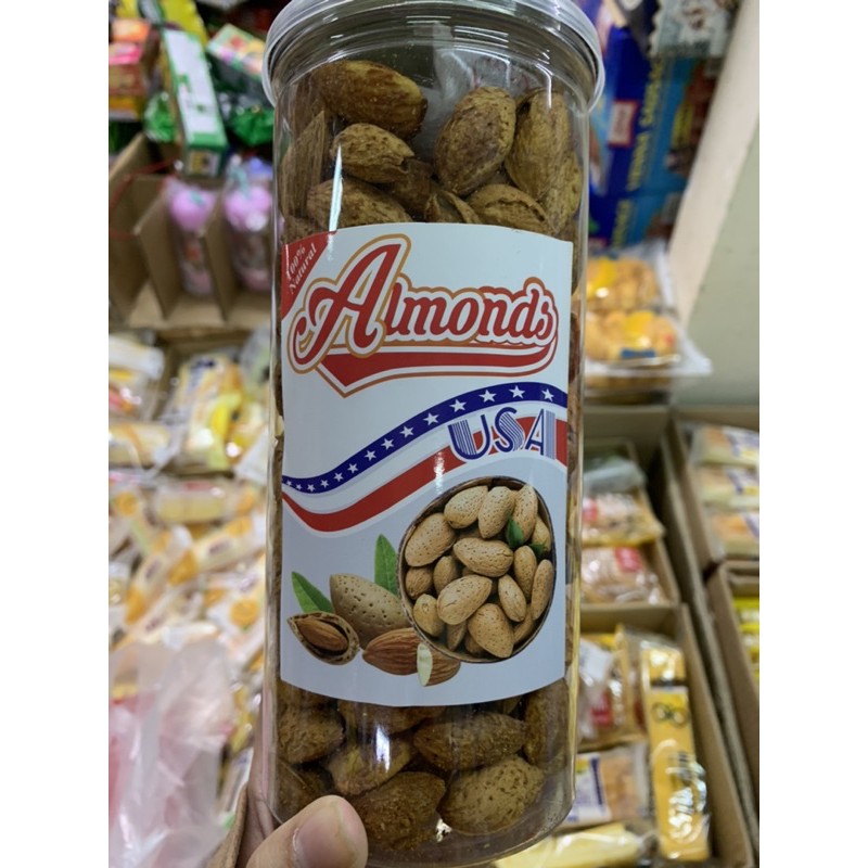 hạnh nhân mỏng vỏ Mỹ rang bơ(490gam)