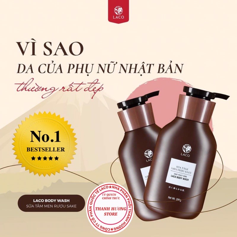 Sữa Tắm Men Rượu SAKE