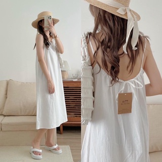 Váy 2 dây đũi thắt nơ lưng