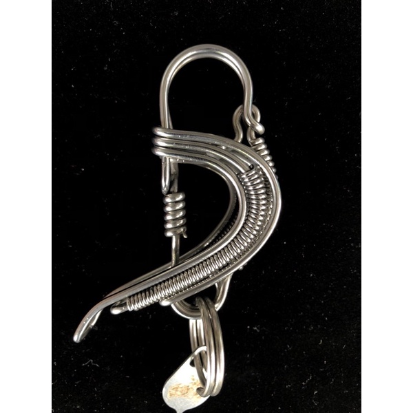 Móc khoá inox hình chim khách