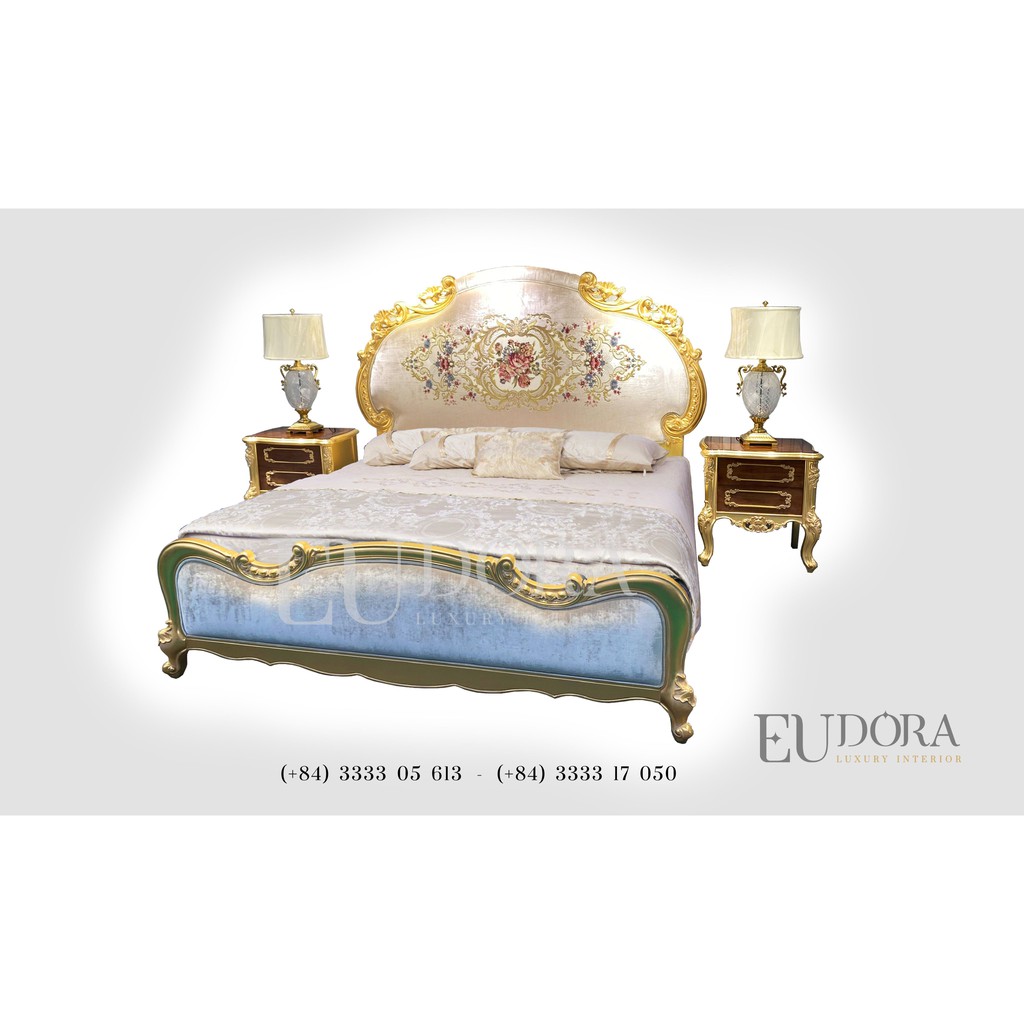 EU-GN-130 Giường ngủ cổ điển cao cấp phong cách Châu Âu SKU: EU-GN-130 Thương hiệu: Eudora