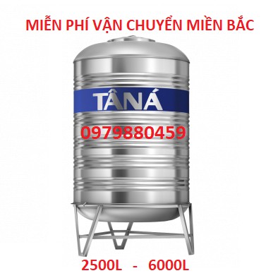 Bồn nước, téc nước đứng inox304 Tân á, Bảo hành 15 năm