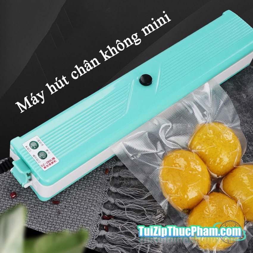 Máy hút chân không mini cầm tay MIS DZ280 (Vacuum Sealer) dùng cho gia đình, tự động, tiện dụng TB101