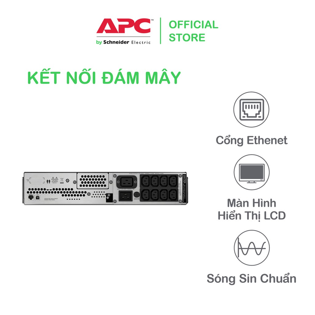 [FREESHIP] Bộ lưu điện thông minh APC by Schneider Electric Smart-UPS SMC3000RMI2U