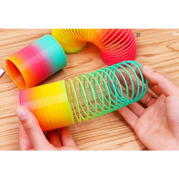 Đồ chơi cầu vồng ma thuật, lò xo phát triển trí tuệ, trí thông minh, đồ chơi cho bé, trẻ em