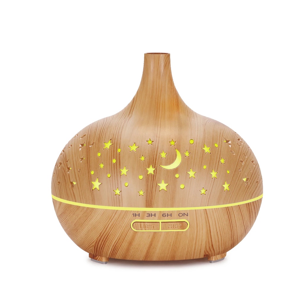 Máy Xông Tinh Dầu khuếch Tán Tinh Dầu Trăng Sao 550ML