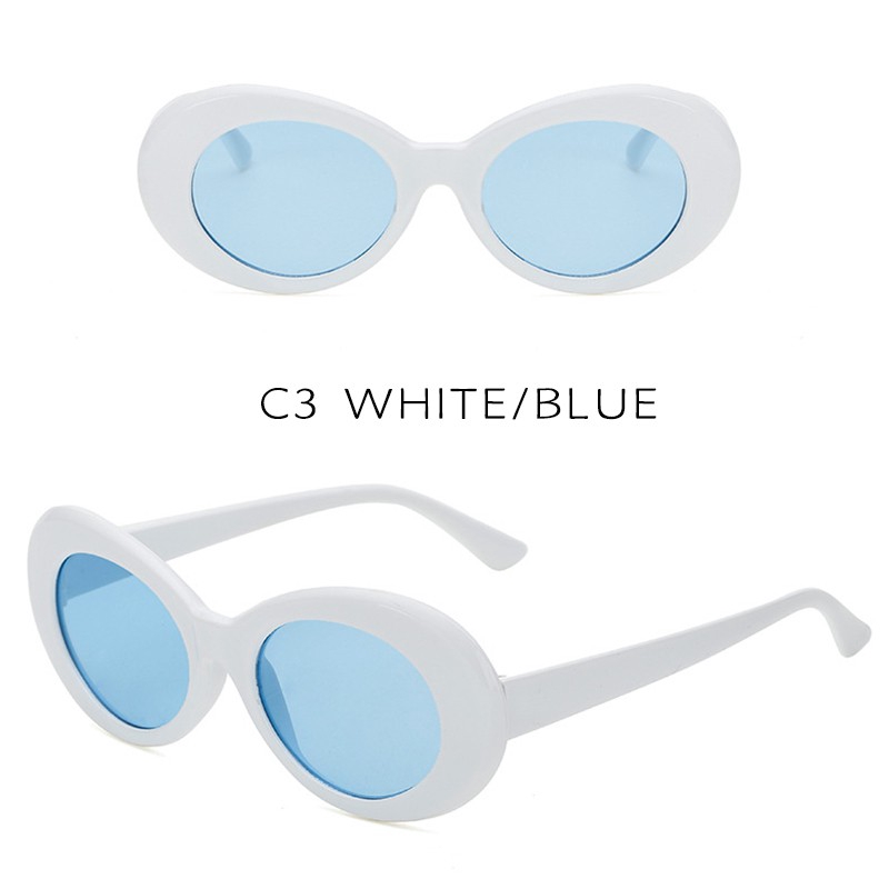 Kính mát gọng bầu dục phong cách retro thời trang