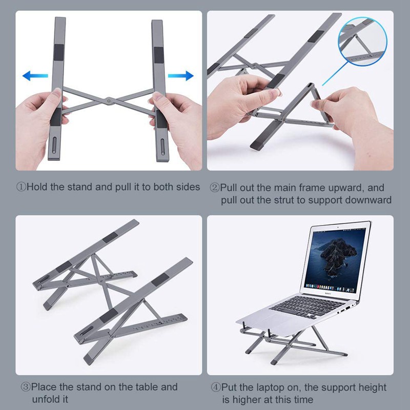 OATSBASF Laptop Stand,Foldable Laptop Riser,for 10-17.3 Inch Laptop | WebRaoVat - webraovat.net.vn