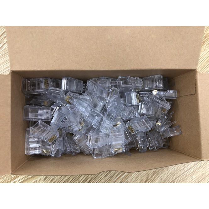 Hạt Mạng AMP RJ45 Hạt mạng Xuyên Thấu Hộp 100 Chiếc APELE