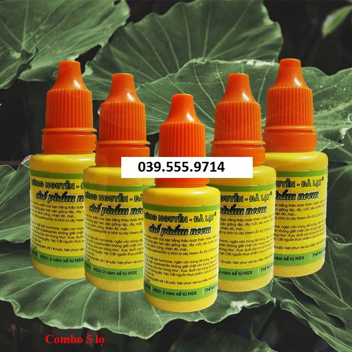 Chế phẩm Trừ Sâu Thảo Mộc Hùng Nguyễn NEEM 80ml