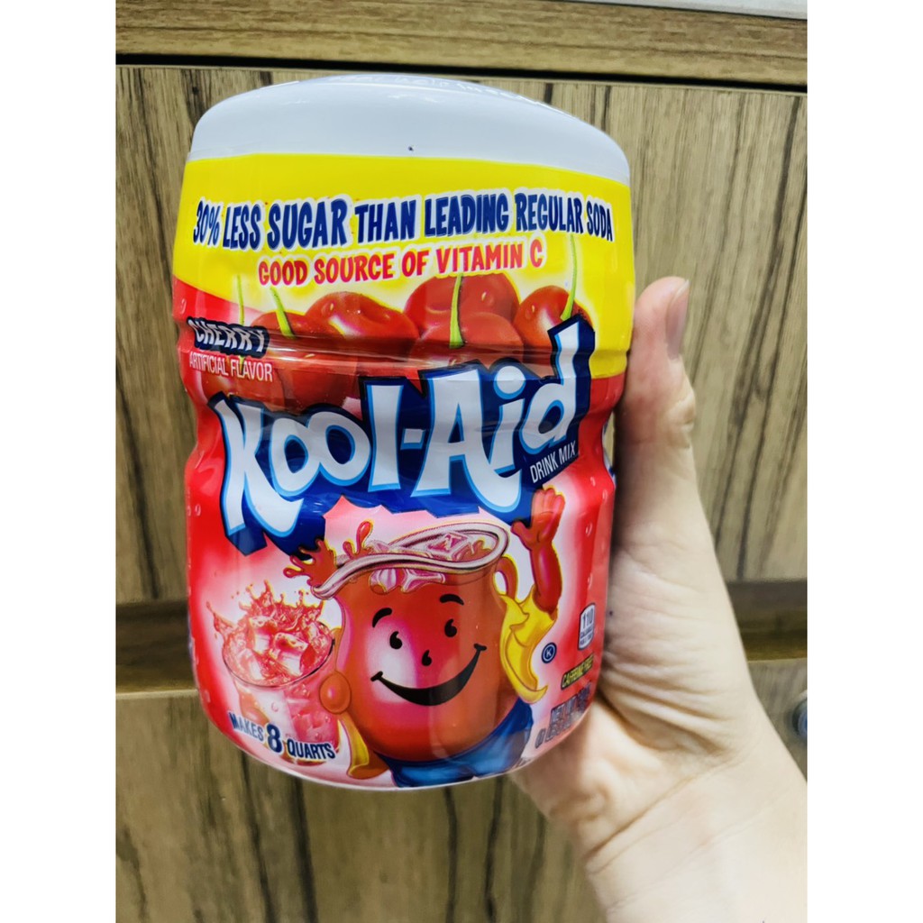 Bột trái cây Kool Aid Dâu/Cherry/Nho 538gram - Mỹ