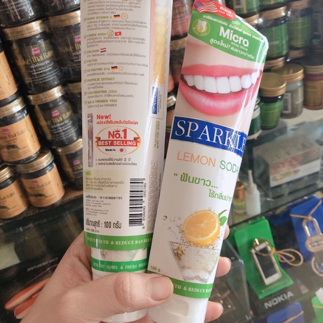 Kem đánh răng Spakle soda chanh Thái Lan