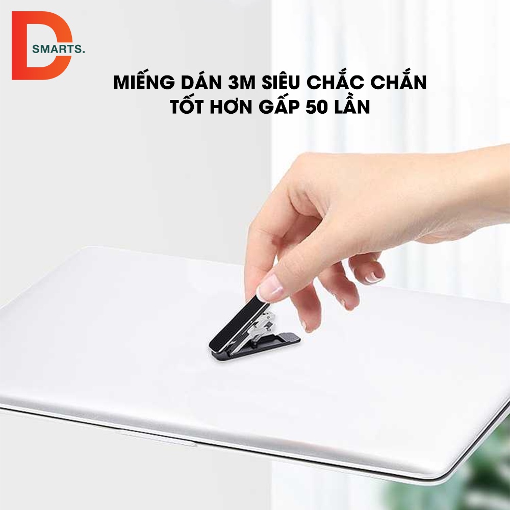 Giá đỡ điện thoại dán lưng, chất liệu Inox chịu lực bám dính gấp 50 lần